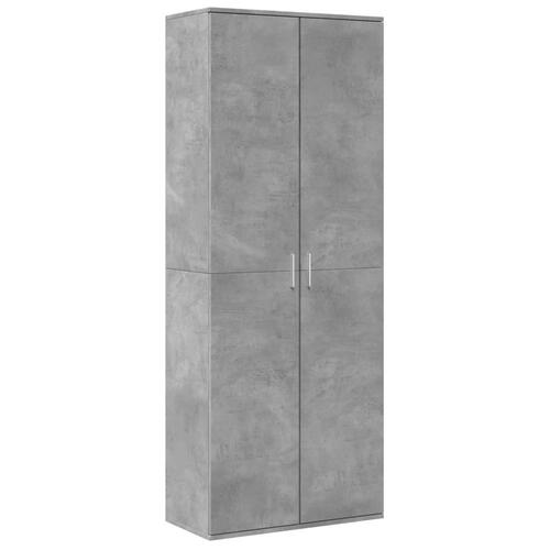 Højskab 70x35x180 cm konstrueret træ betongrå