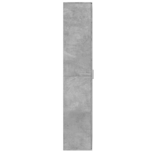 Højskab 70x35x180 cm konstrueret træ betongrå