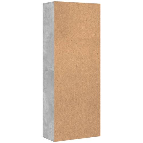 Højskab 70x35x180 cm konstrueret træ betongrå