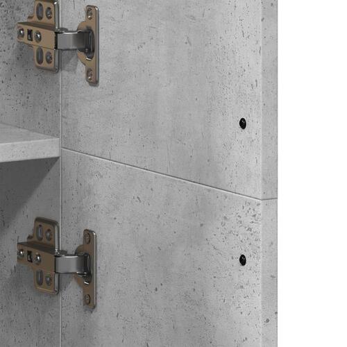 Højskab 70x35x180 cm konstrueret træ betongrå
