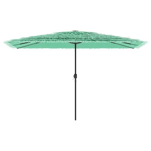 Haveparasol med stålstang 388x388x248 cm grøn