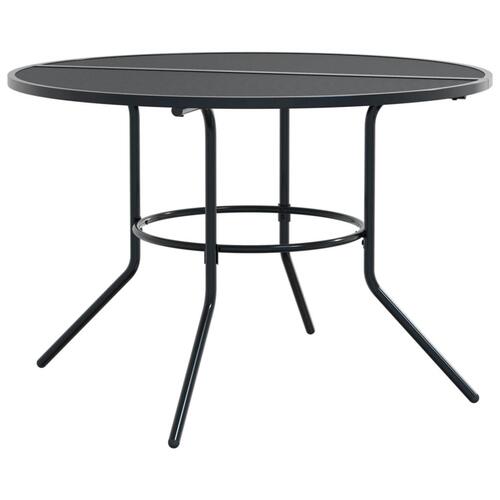 Terrassebord Ø110x72,5 cm pulverlakeret stål antracitgrå