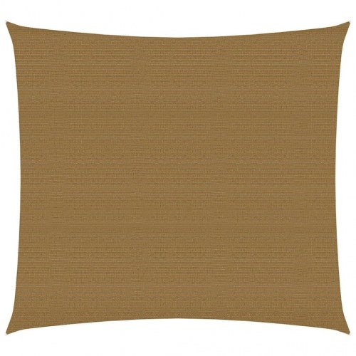 Solsejl 2 × 2,5 m - gråbrun HDPE 160 g/m², rektangulært