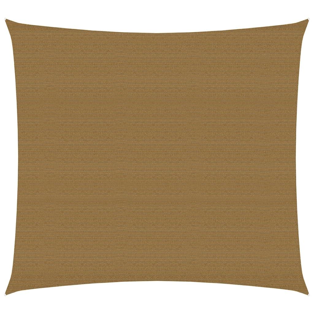 Solsejl 2x2,5 m 160 g/m² HDPE gråbrun