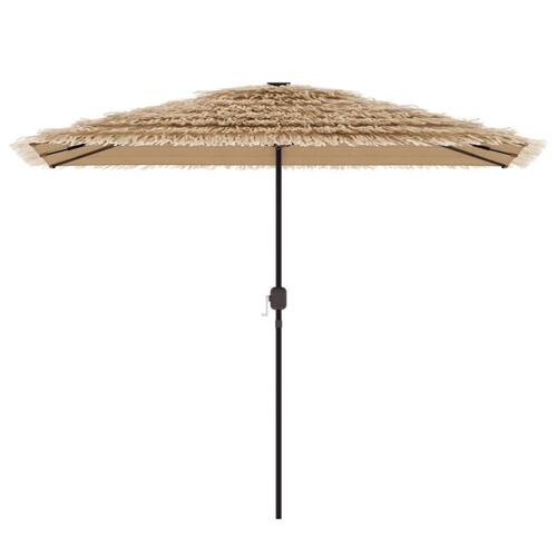 Haveparasol med stålstang 300x200x250 cm brun