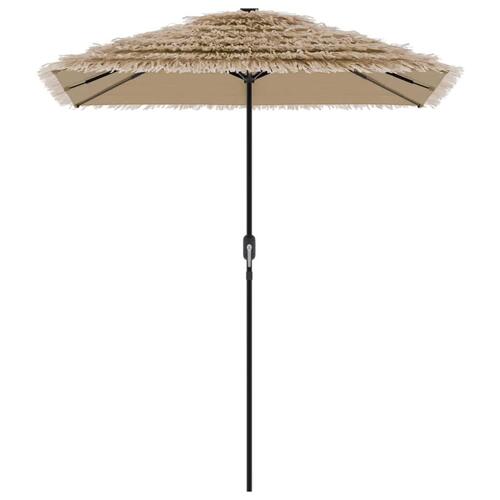 Haveparasol med stålstang 300x200x250 cm brun