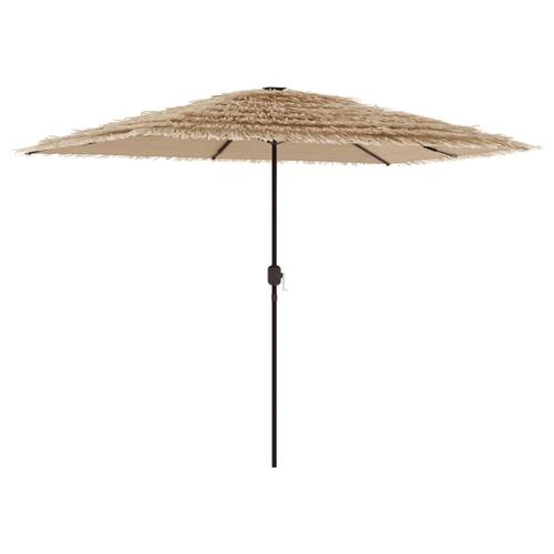 Haveparasol med stålstang 300x200x250 cm brun