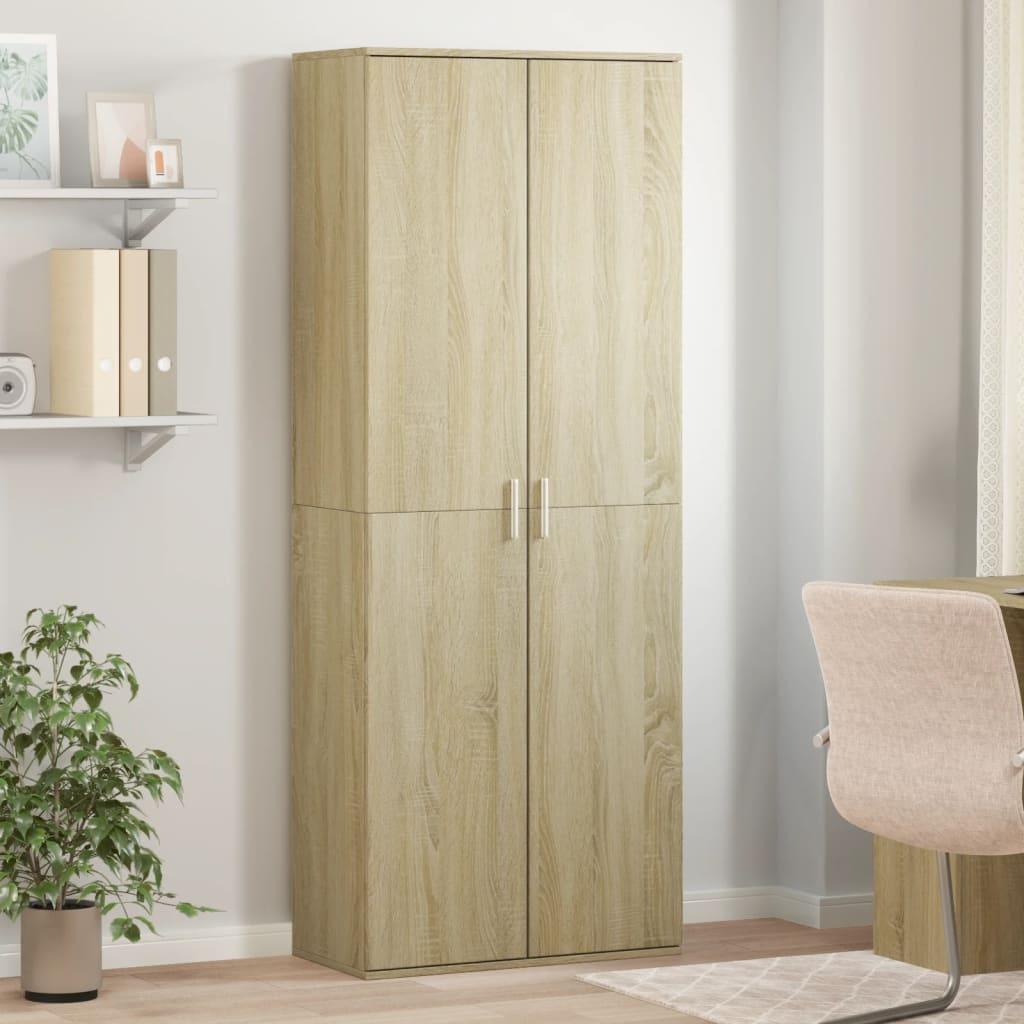 Højskab 70X35X180 Cm Konstrueret Træ - Sonoma-eg