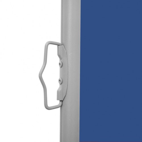Sidemarkise til terrasse 140 × 600 cm - sammenrullelig, blå