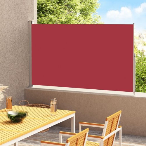 Sidemarkise til terrasse 220×300 cm - sammenrullelig, rød