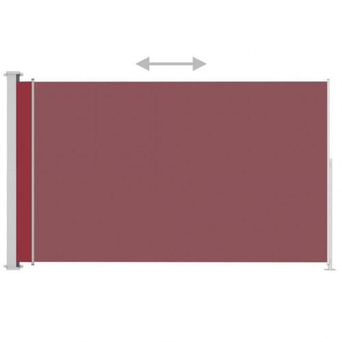 Sidemarkise til terrasse 220×300 cm - sammenrullelig, rød
