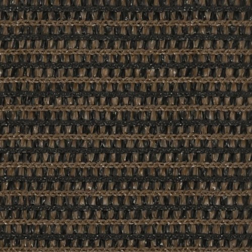 Solsejl 5 × 8 m - rektangulært HDPE 160 g/m², brun