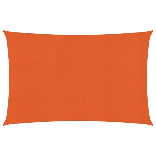 Solsejl 3x4 m 160 g/m² HDPE orange