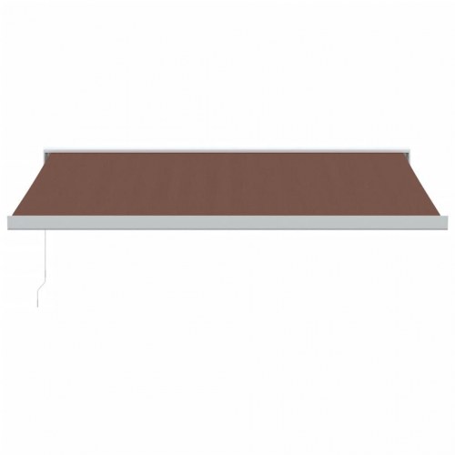 Markise 400 × 300 cm - automatisk betjening, brun
