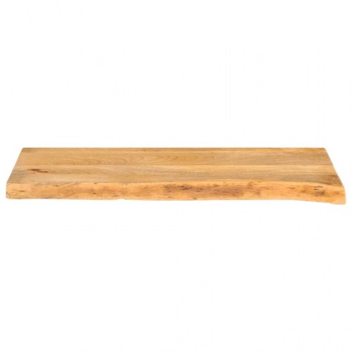 Bordplade i massivt mangotræ med naturlig kant - 70 x 30 cm