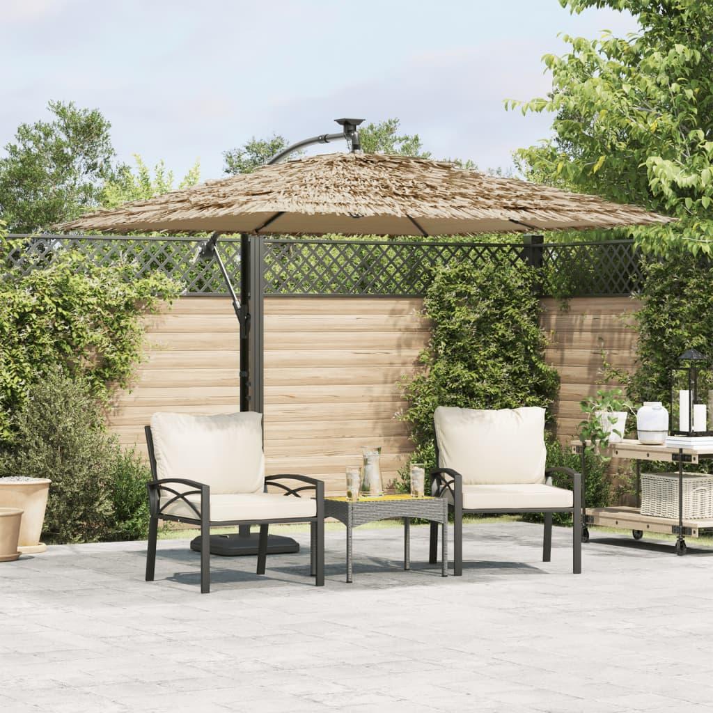 Haveparasol Med Stålstang - Brun / 246 x 246 x 230 cm