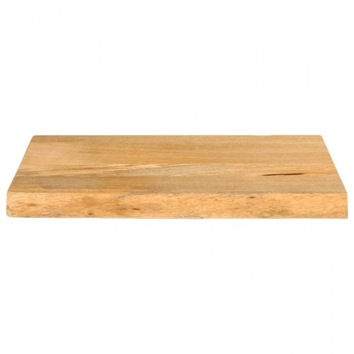 Bordplade i massivt mangotræ med naturlig kant - 50 x 30 x 2,5 cm