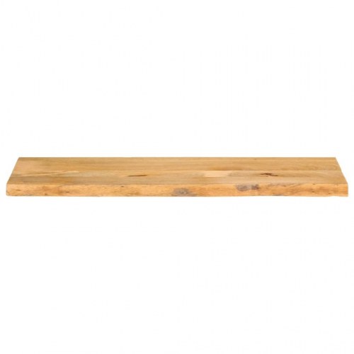 Bordplade i massivt mangotræ 140 x 20 x 2,5 cm - naturlig kant