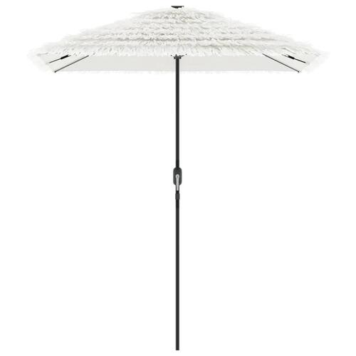 Haveparasol med stålstang 300x200x250 cm hvid