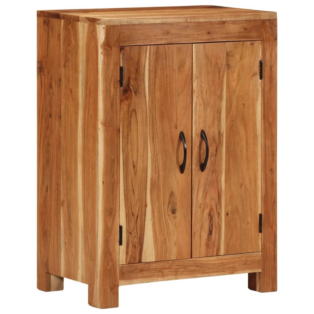 Skænk 55×35×75 cm i massivt akacietræ - naturlig finish