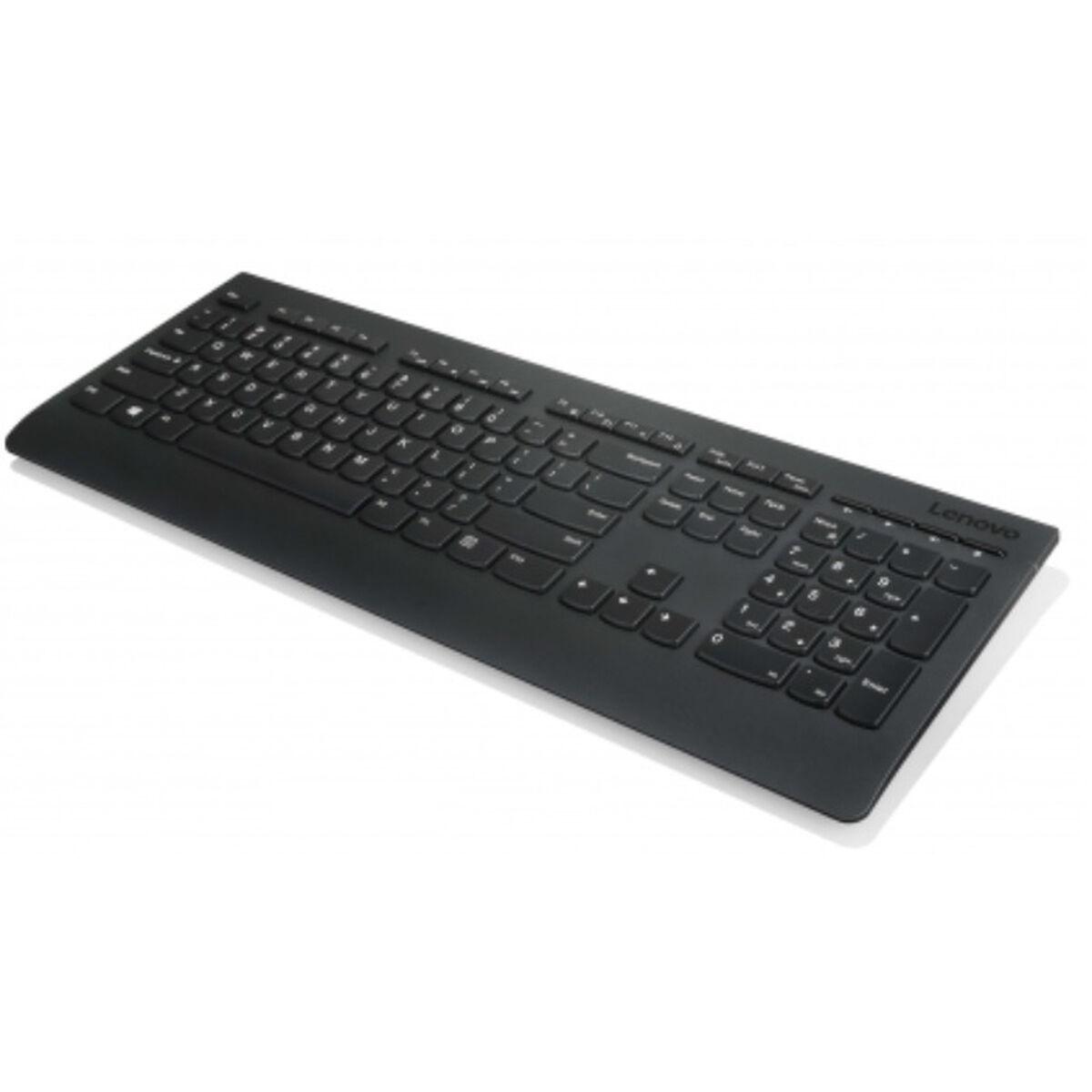 Trådløst Tastatur Lenovo 4x30h56868 Sort Spansk Qwerty