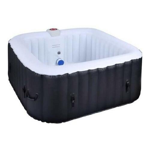 Inflatable Spa Sunspa Firkantet Sort 4 personer (155 x 155 x 65 cm)