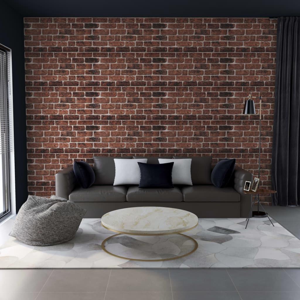 3d Vægpaneler 10 Stk. Murstensdesign Eps Mørkebrun