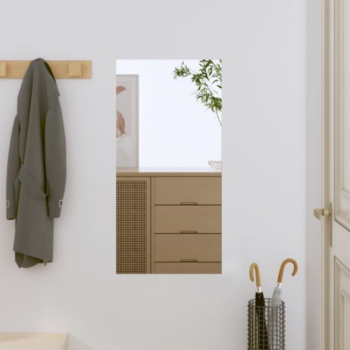 Vægspejl 30 × 60 cm - rektangulært glas, 4 mm
