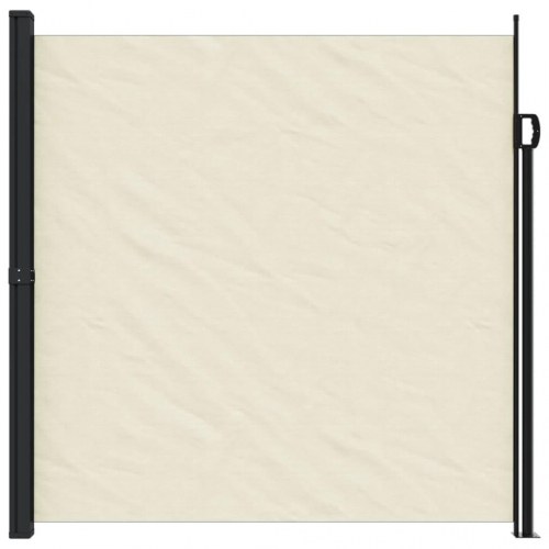 Sidemarkise 200 × 300 cm - sammenrullelig, cremefarvet
