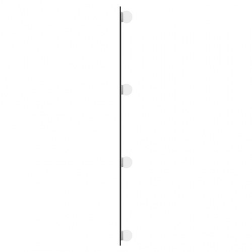 Vægspejl med LED-lys 30 × 80 cm - rektangulært glas