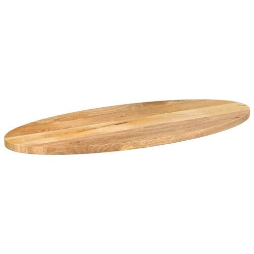 Bordplade 140x50x2,5 cm oval massivt mangotræ