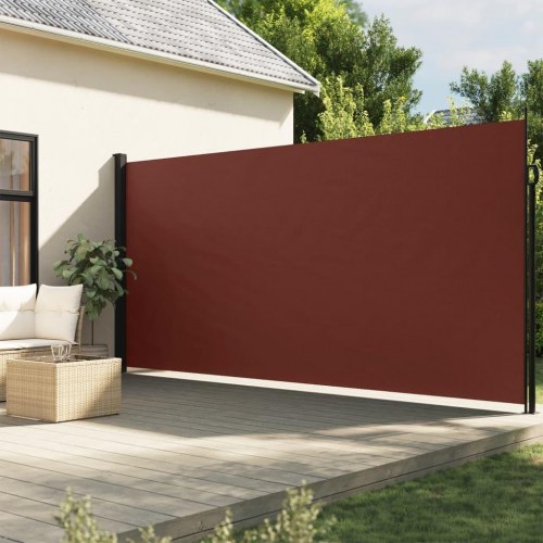 Sidemarkise 200 × 300 cm - sammenrullelig, brun