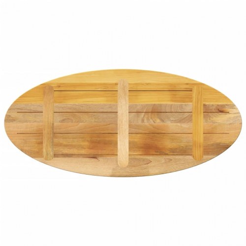 Bordplade 110x50x3,8 cm oval massivt mangotræ