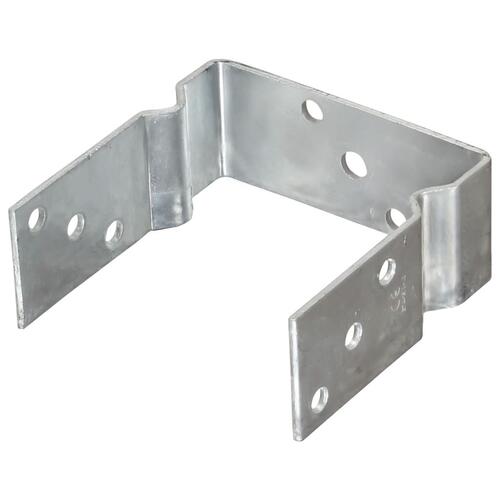 Jordankre 2 stk. 14x6x15 cm galvaniseret stål sølvfarvet