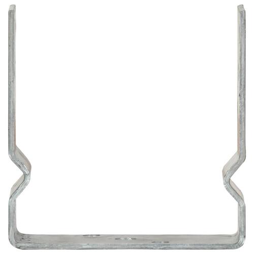 Jordankre 2 stk. 14x6x15 cm galvaniseret stål sølvfarvet