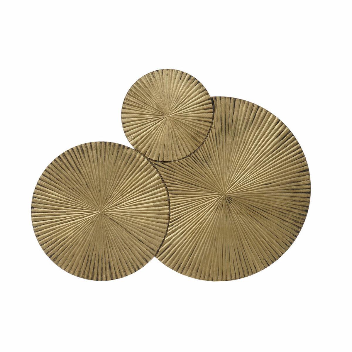 Vægdekoration Cirkler Træ Mdf 107 X 2 X 81 Cm