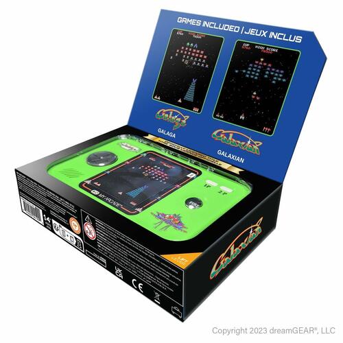 Transportabel Controller My Arcade Pocket Player PRO - Galaga Retro Games Grøn
