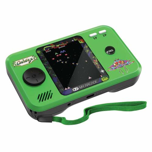 Transportabel Controller My Arcade Pocket Player PRO - Galaga Retro Games Grøn