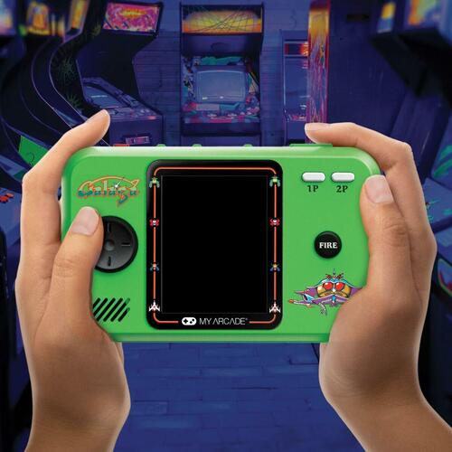 Transportabel Controller My Arcade Pocket Player PRO - Galaga Retro Games Grøn
