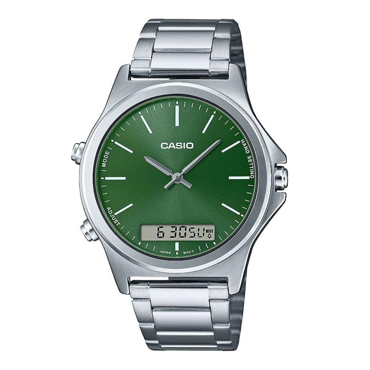 Herreur Casio Collection Grøn Sølvfarvet Ø 41 5 Mm