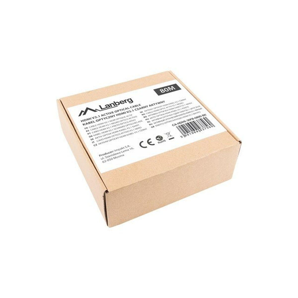 Hdmi Kabel Lanberg Ca Hdmi 30fb 0800 Bk
