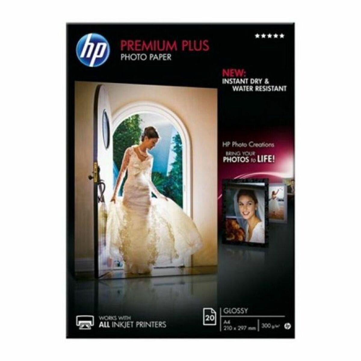 Hp Premium Plus Glossy Fotopapir A4 300 G/m² 20 Ark