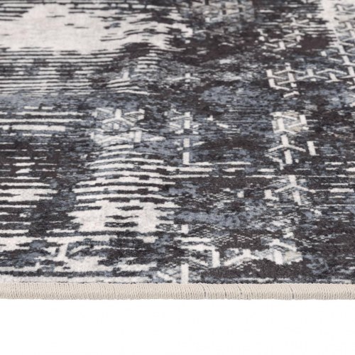 Vaskbart gulvtæppe 80×300 cm - flerfarvet løber i blødt fløjl