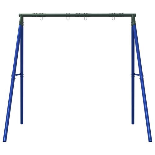 Gyngestativ med 4 kroge stål blå