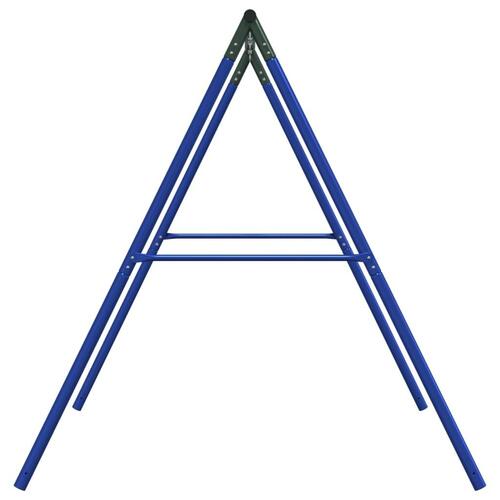 Gyngestativ med 4 kroge stål blå