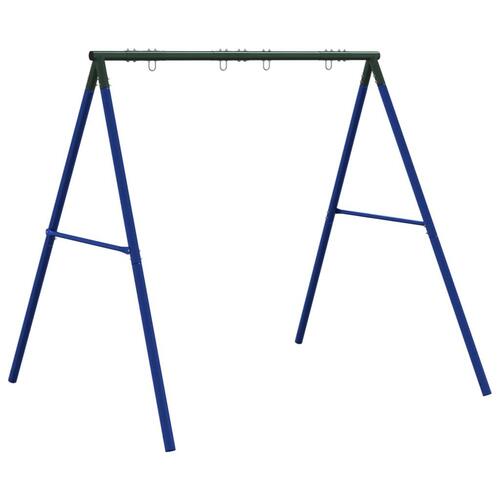 Gyngestativ med 4 kroge stål blå