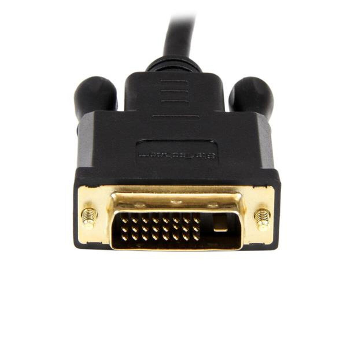 Displayport Til Dvi Mellemstik Startech Dp2dvimm3bs Sort 90 Cm