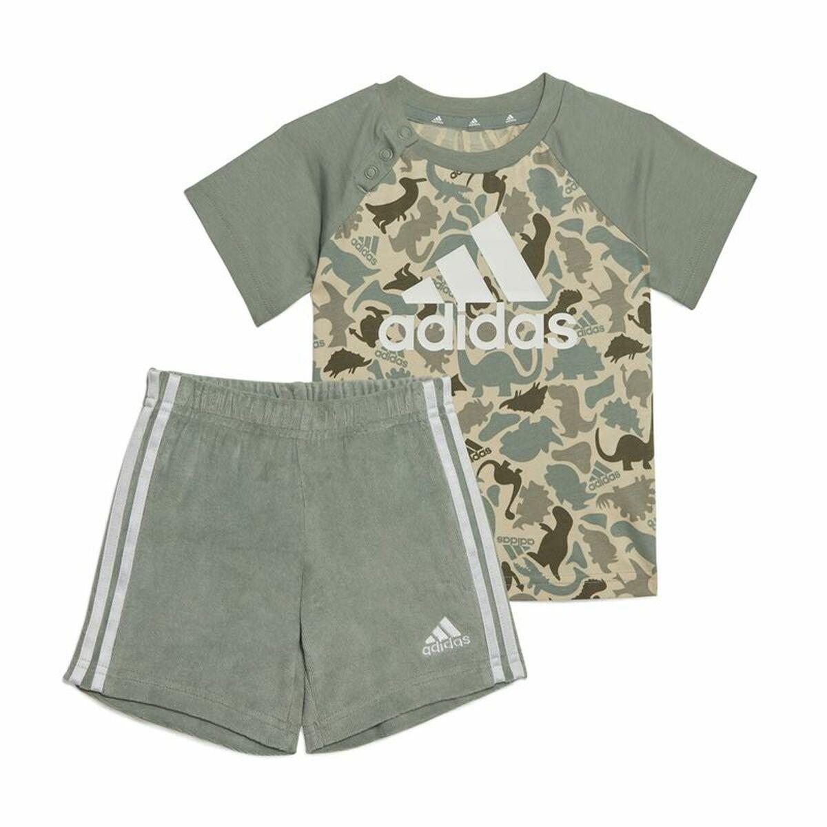 Sportstøj til Baby Adidas Multifarvet Camouflage Dinosaurer 12-18 måneder