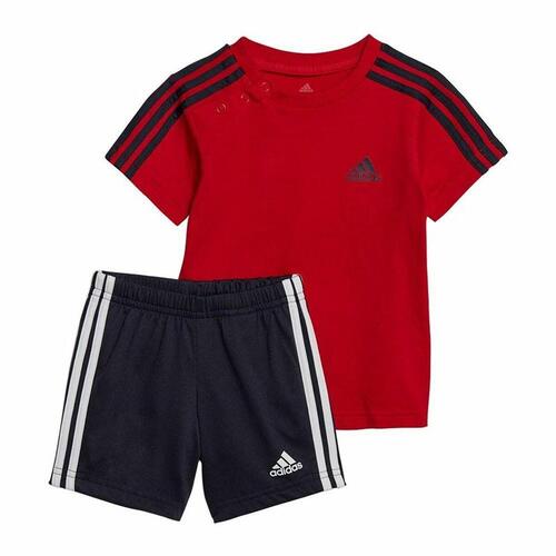 Sportstøj til Børn Adidas 3 Stripes Rød 2-3 år