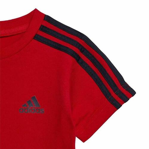 Sportstøj til Børn Adidas 3 Stripes Rød 2-3 år